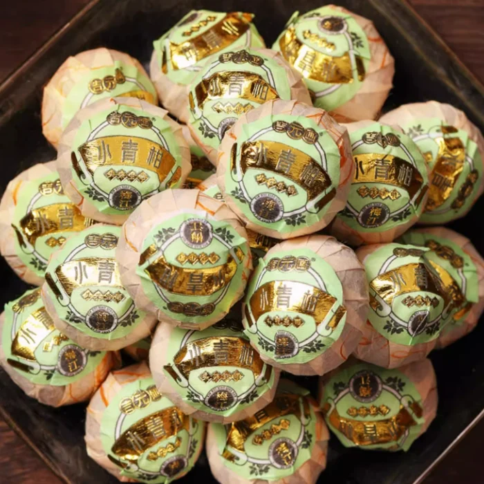 10 years of Xinhui XiaoQingGan Chenpi Pu'er Tea (Ripe Tea) - Image 9